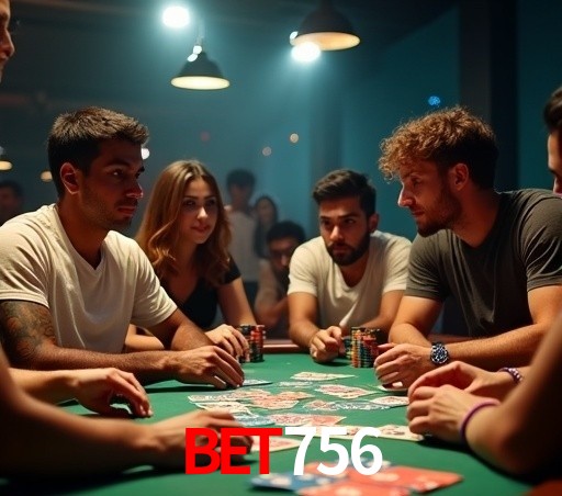 Interface moderna da plataforma bet756